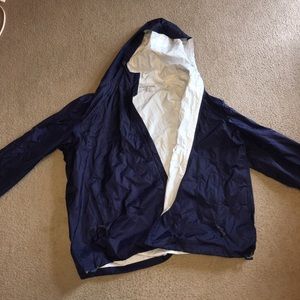 Navy saddlebred rain jacket. Xxl